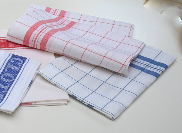 Linen Glass Towel Windowpane