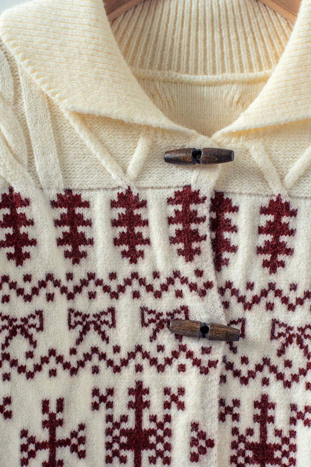 Fair Isle Toggle Cardigan