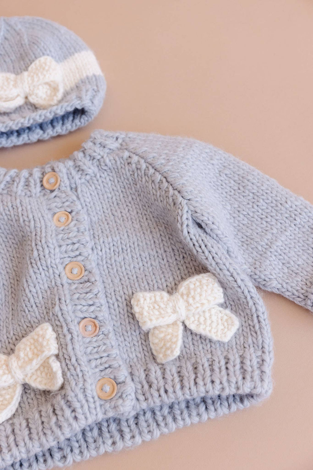 Bow Cardigan Baby Sweater