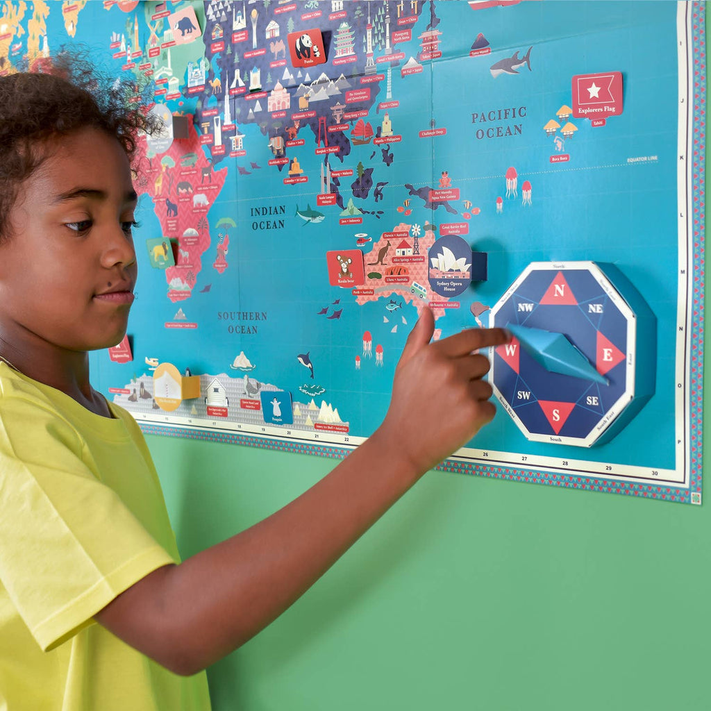 Create Your Own Giant World Map - Interactive map kit