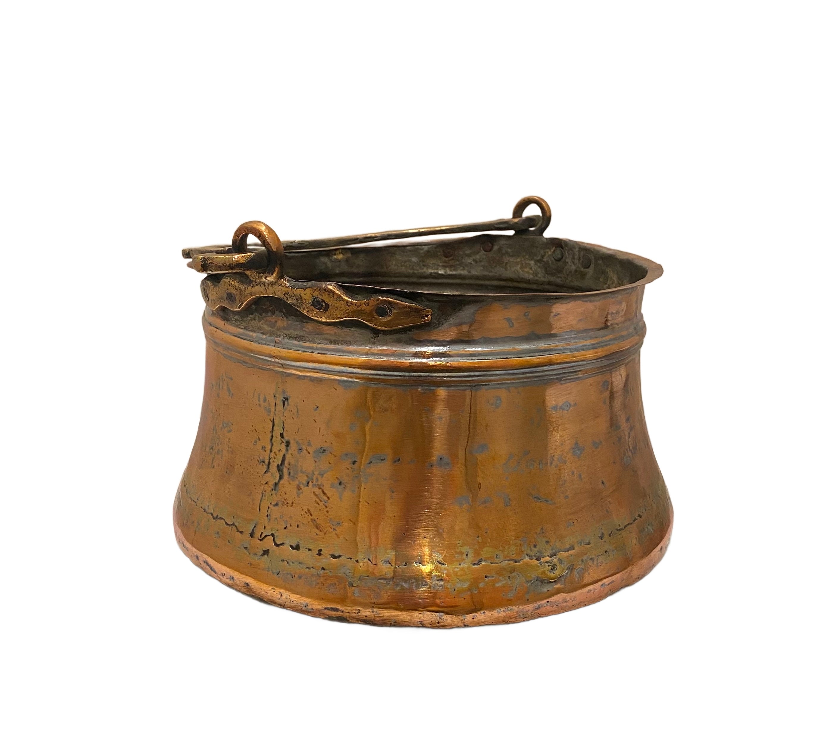 Copper Pot with Brass Handle