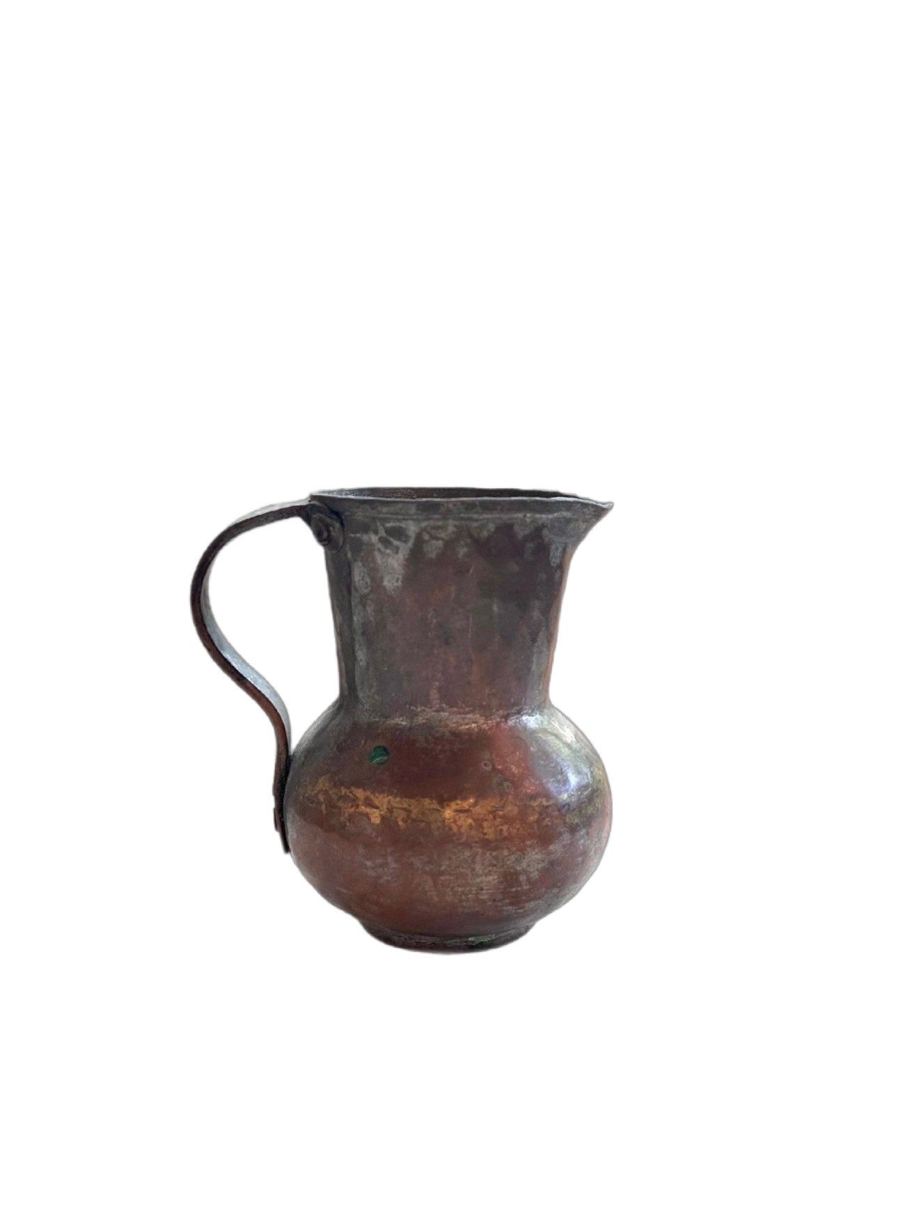 Vintage Hammered Copper Mini Pitcher