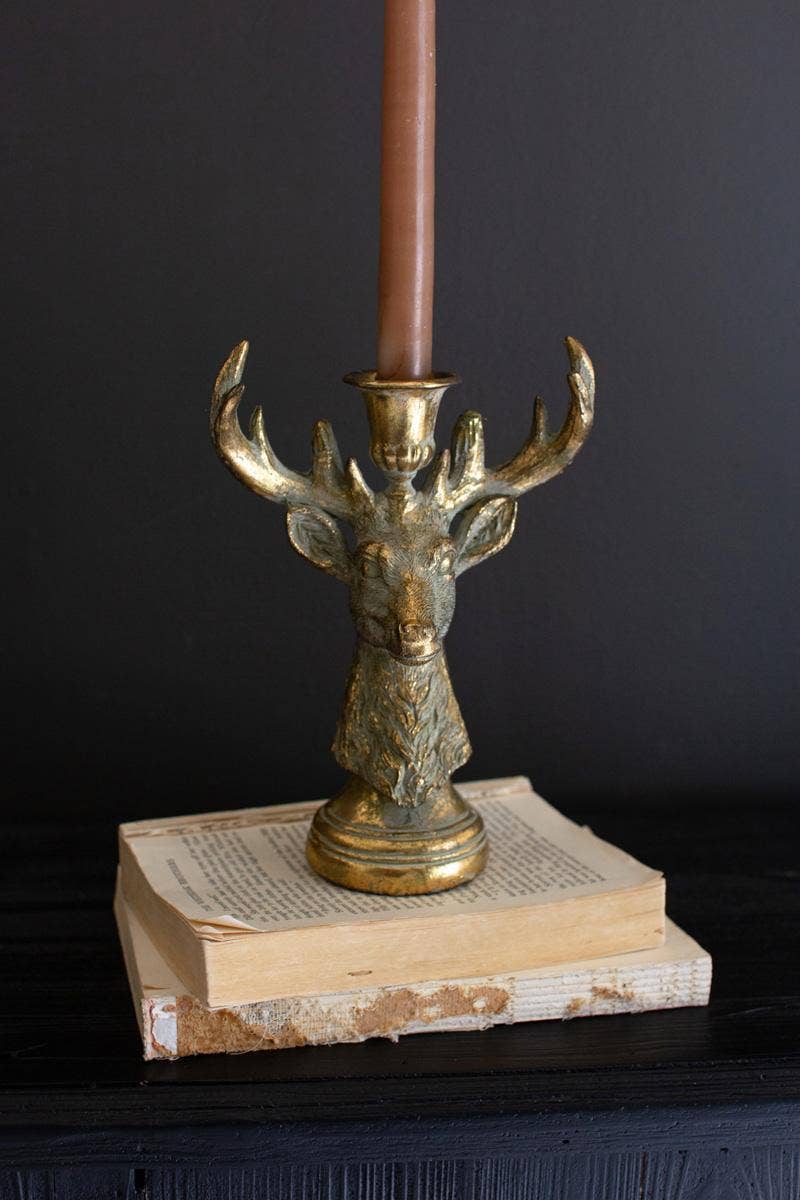 Deer Taper Candle Holder
