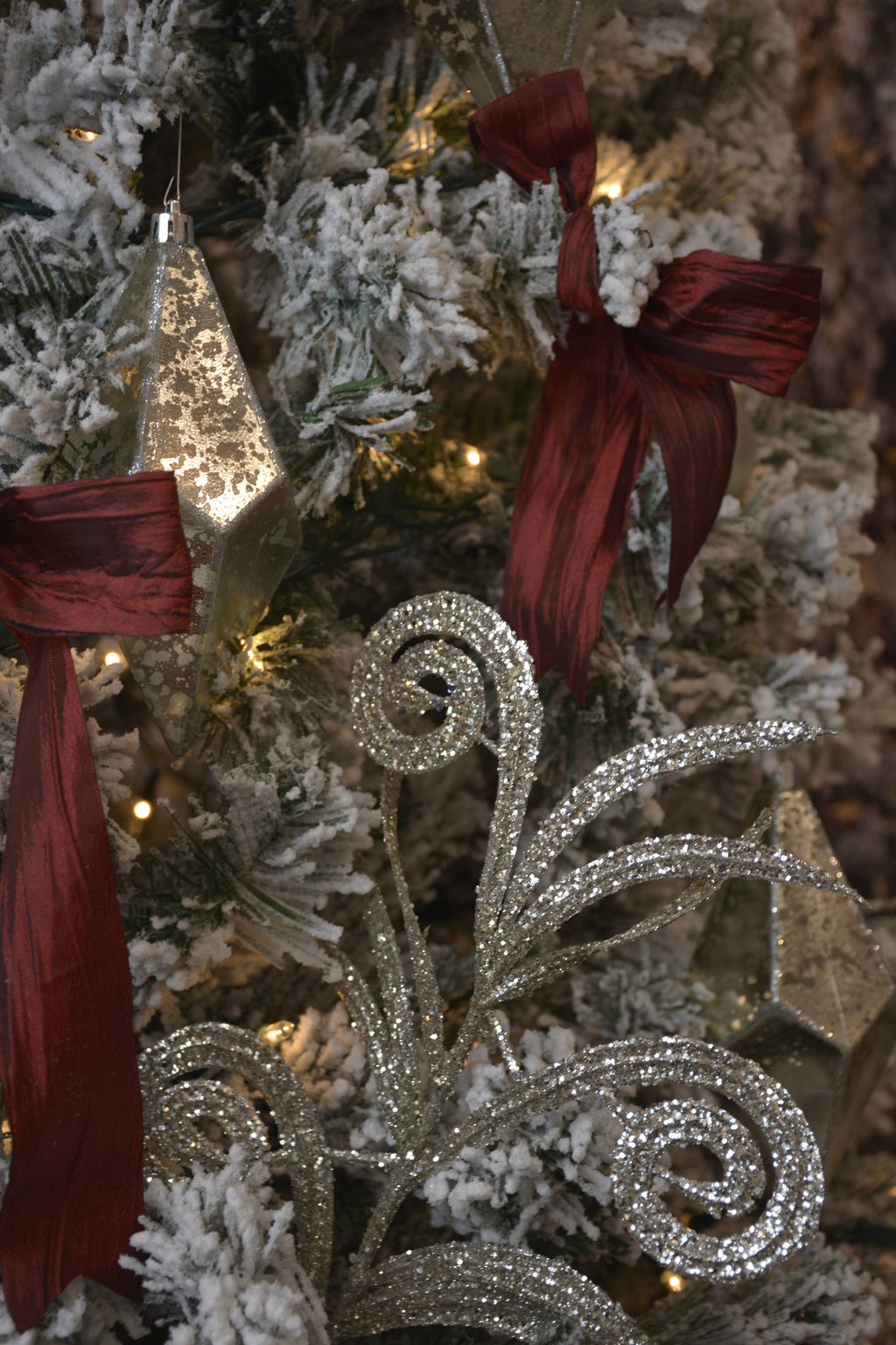 Burgundy Bespoke Crinkle Iridescent Ribbon