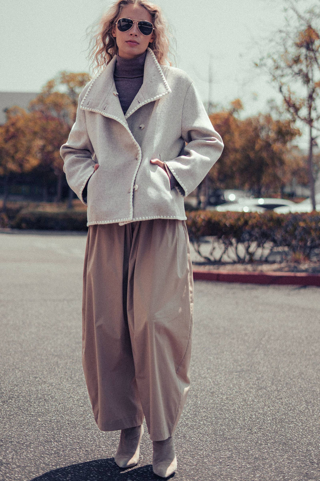 Embroidered Trim Jacket