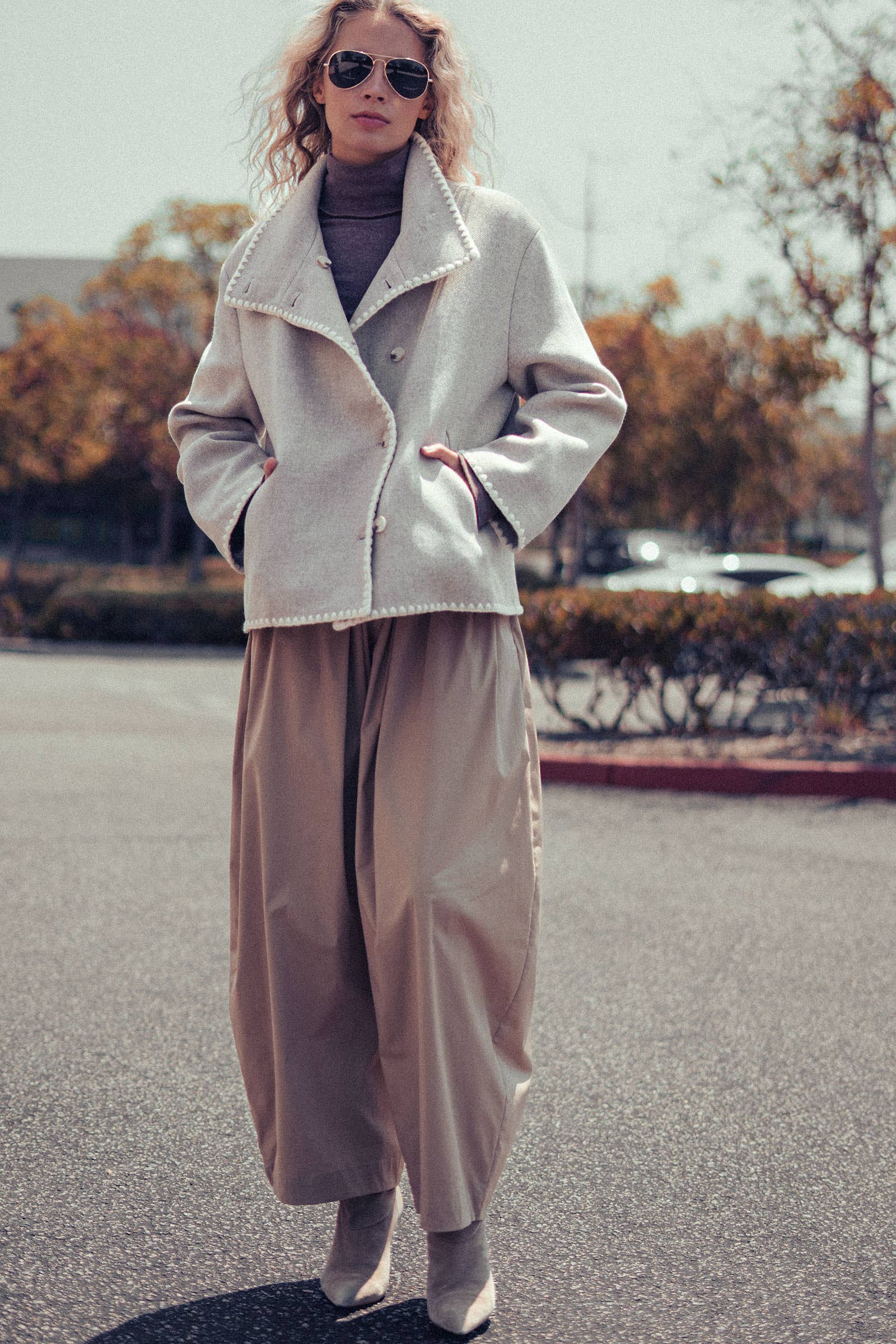 Embroidered Trim Jacket