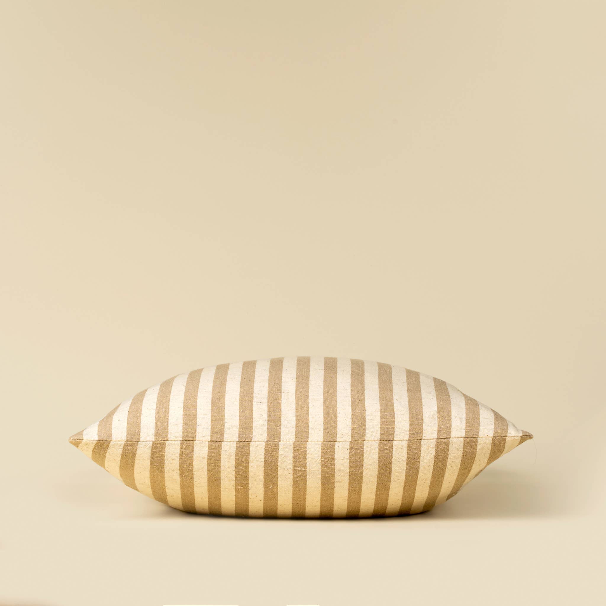 Sand Narrow Stripe Pillow