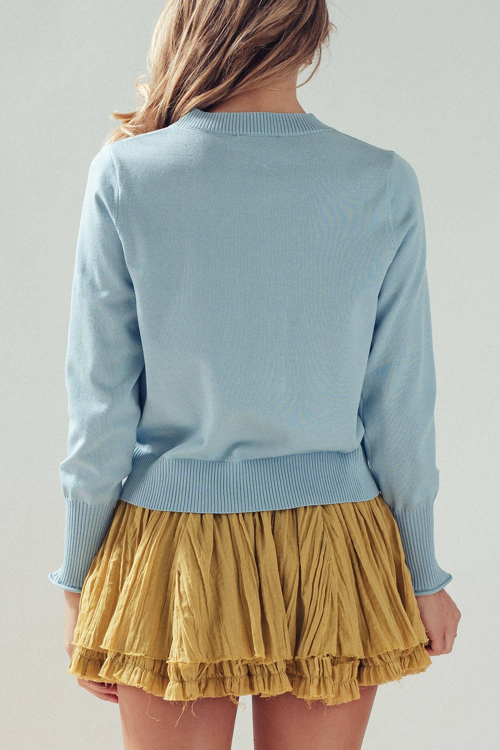 Contrast Floral Cardigan