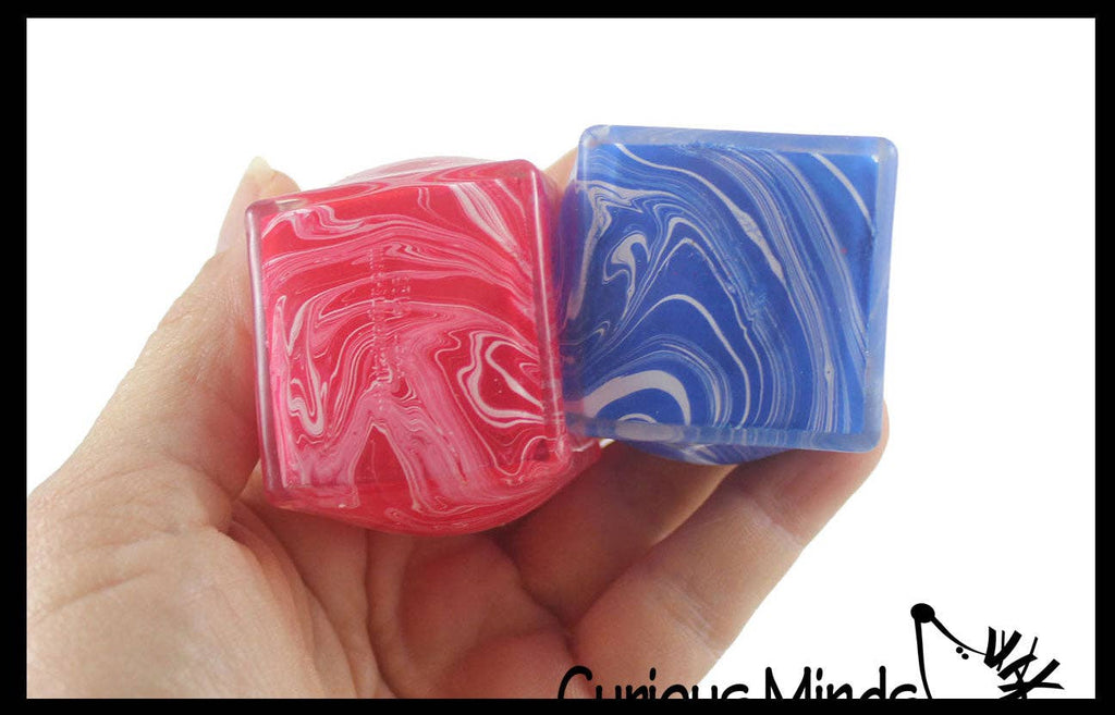 Marbled Sugar Ice Cube Stretch Ball