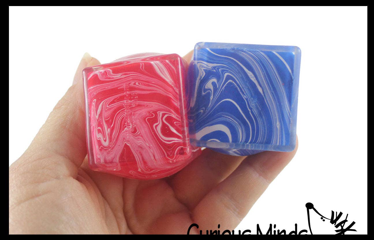 Marbled Sugar Ice Cube Stretch Ball
