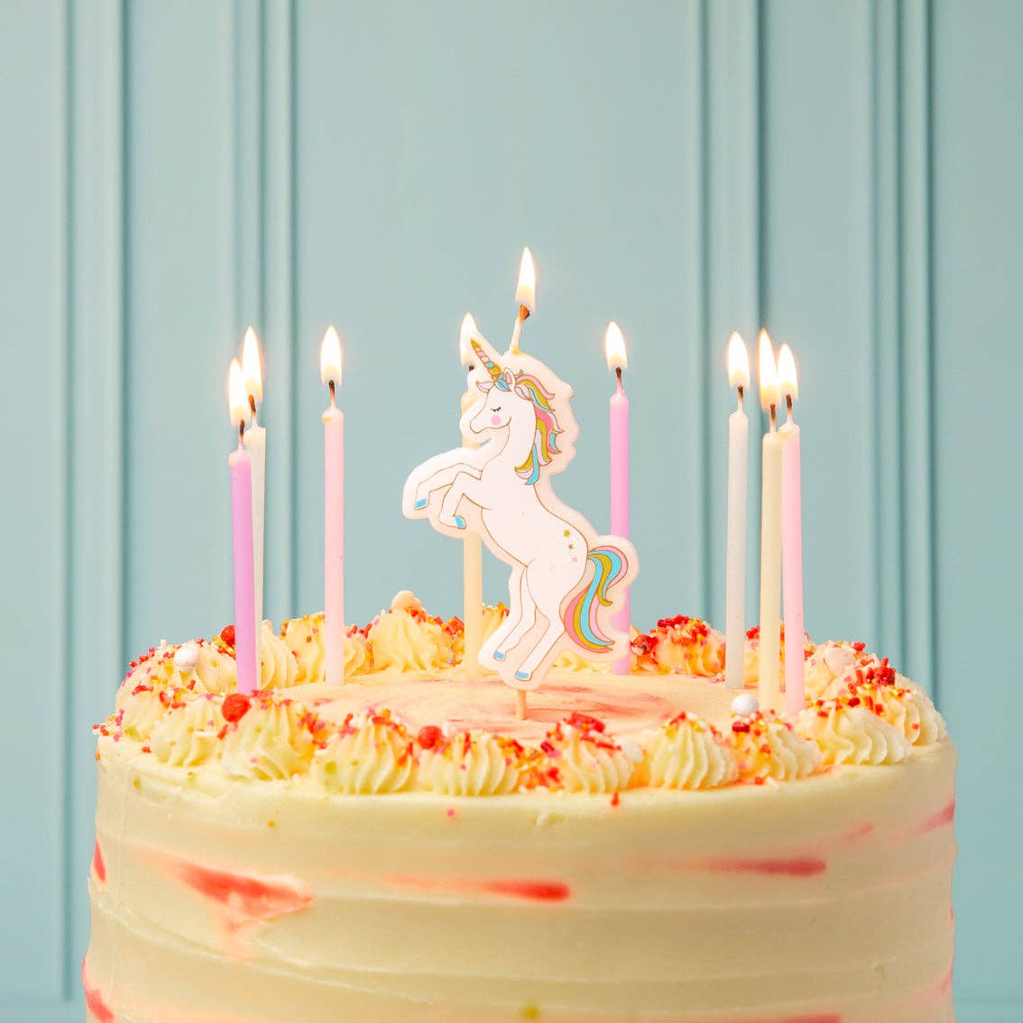Tall Pastel Birthday Candles