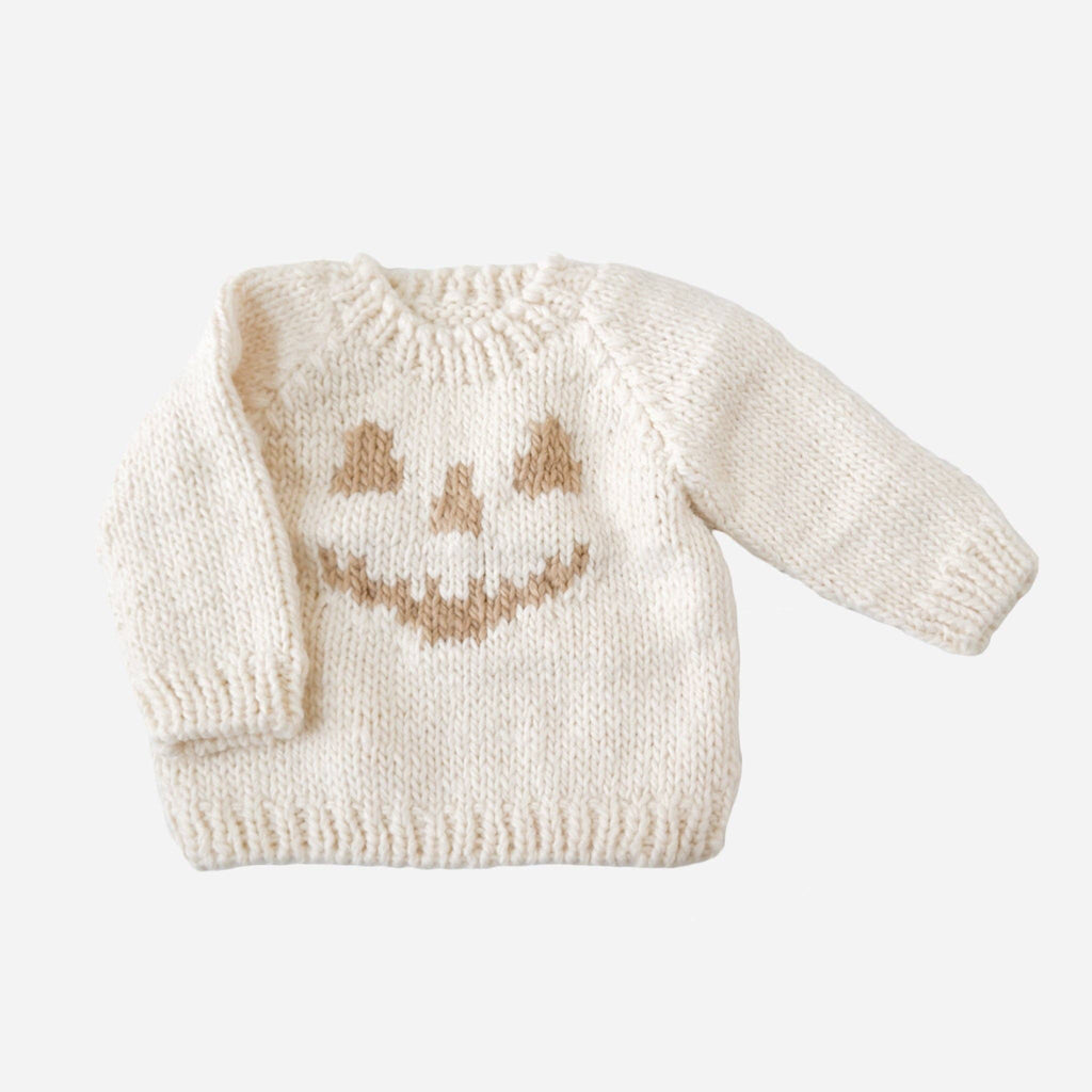 Cream Jack-o-lantern Sweater