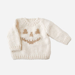 Cream Jack-o-lantern Sweater