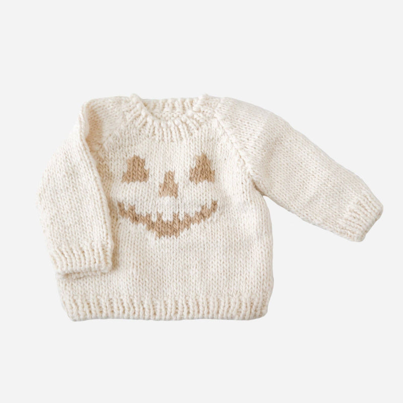 Cream Jack-o-lantern Sweater