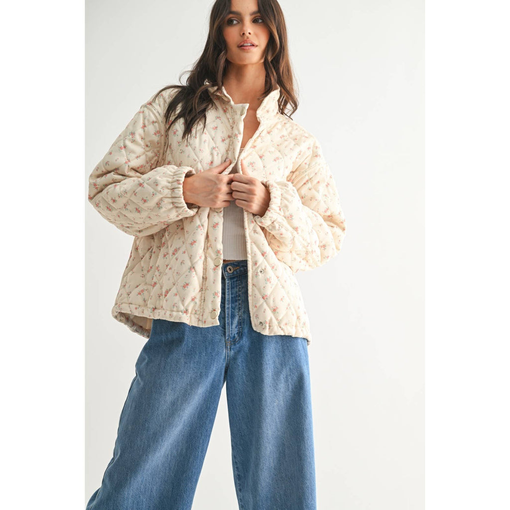 Floral Quilted Jacket