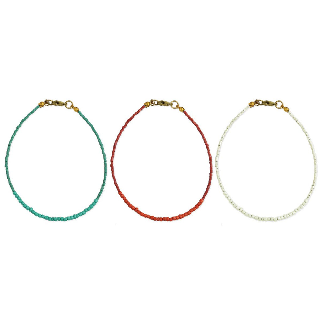 Simply Southwest Color Beaded Anklet