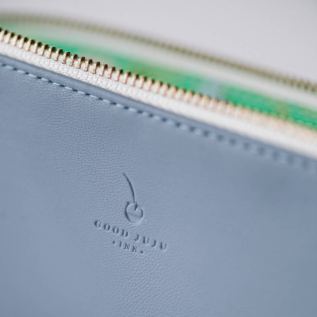 Periwinkle Luxe Slim Pencil Pouch