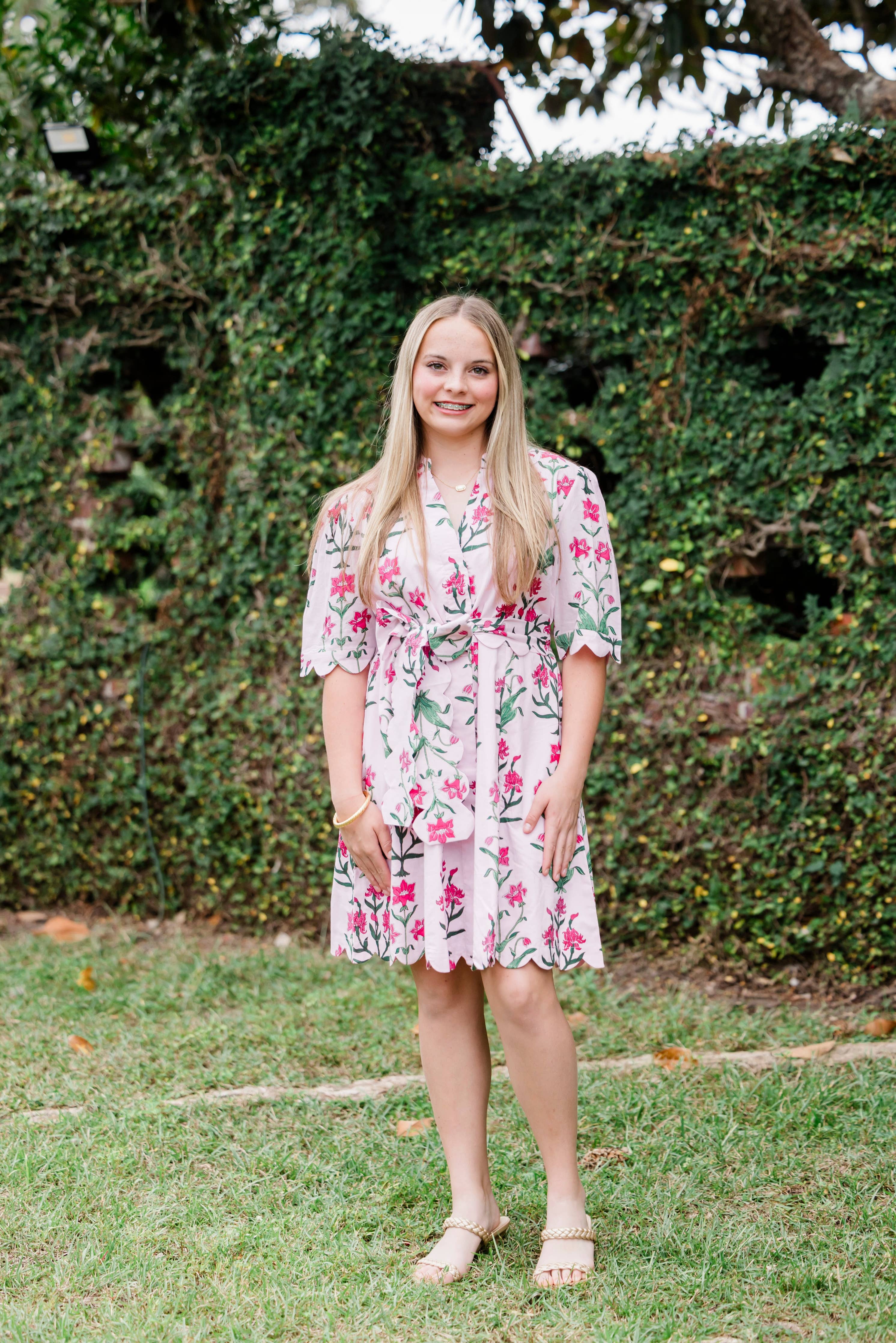 Rose D' Iris Grace Resort Floral Mini Dress