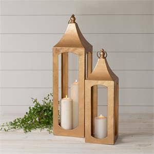 Metallic Gold Lantern