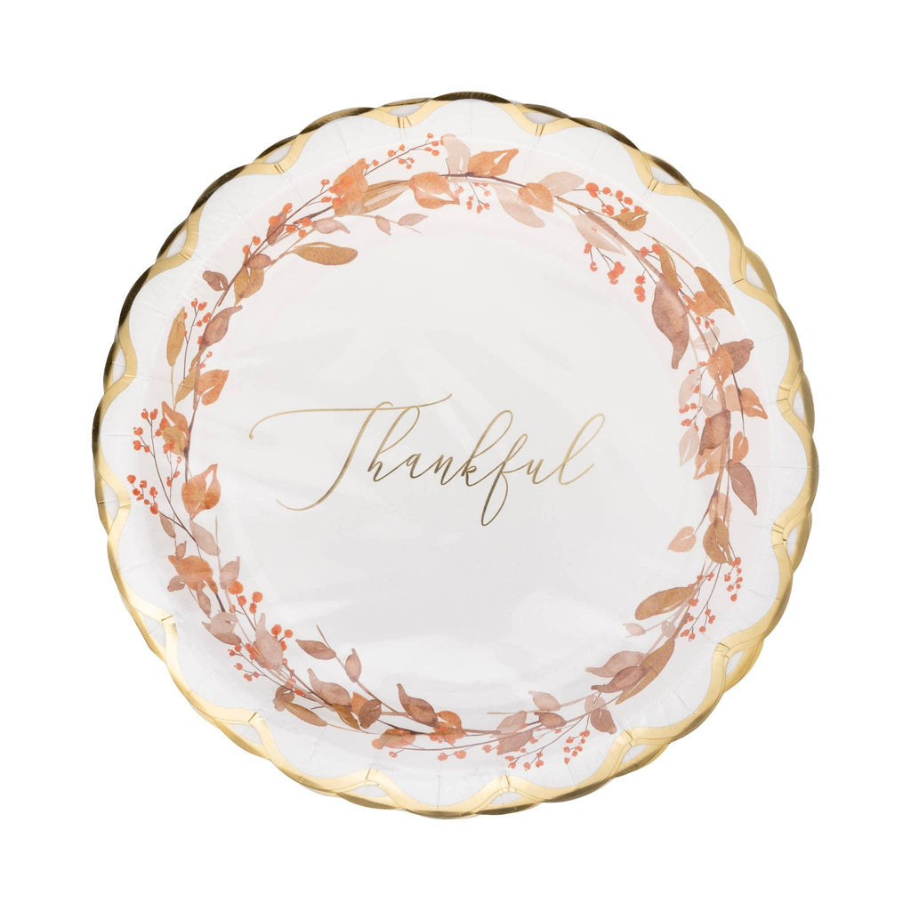 Thankful Wreath Plates