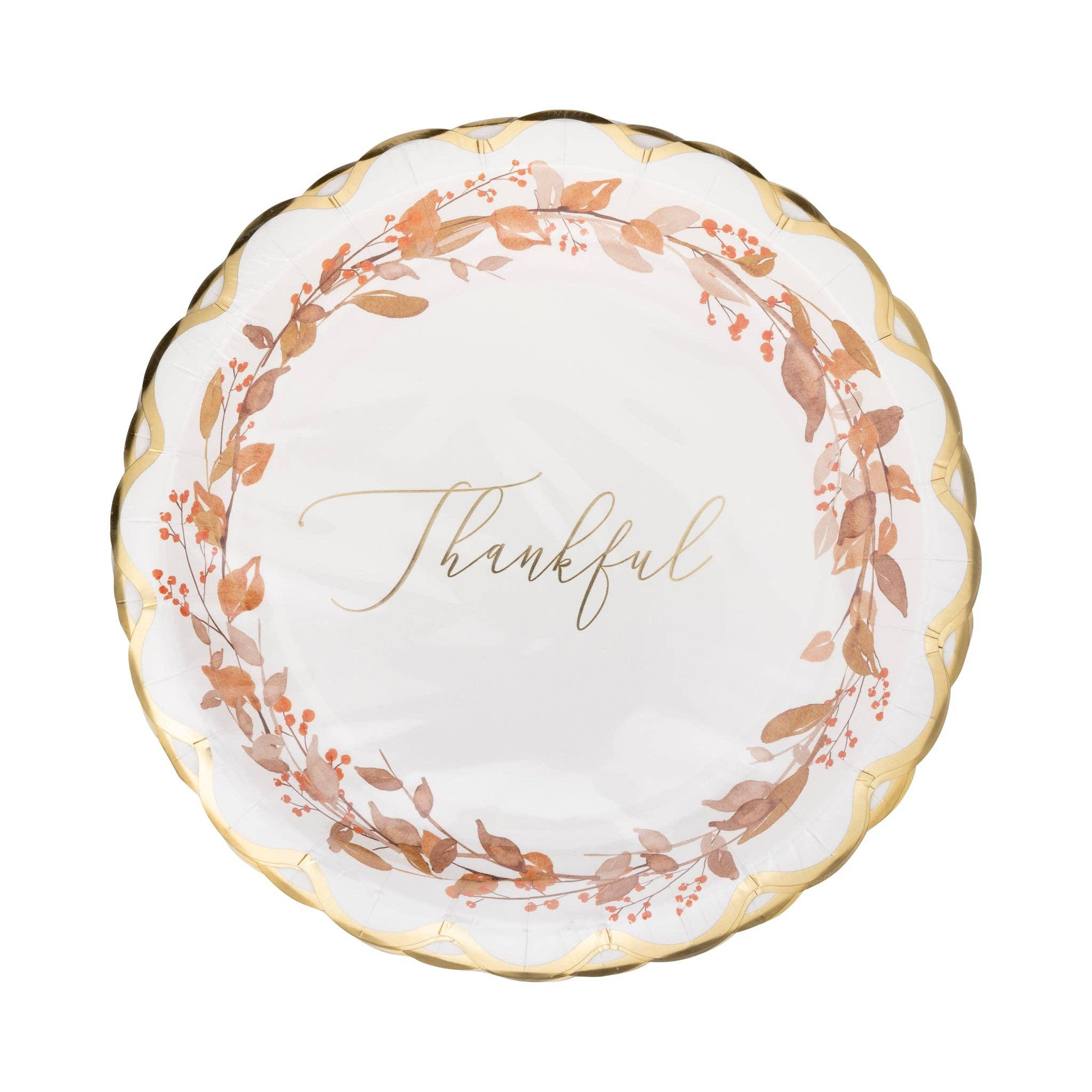 Thankful Wreath Plates