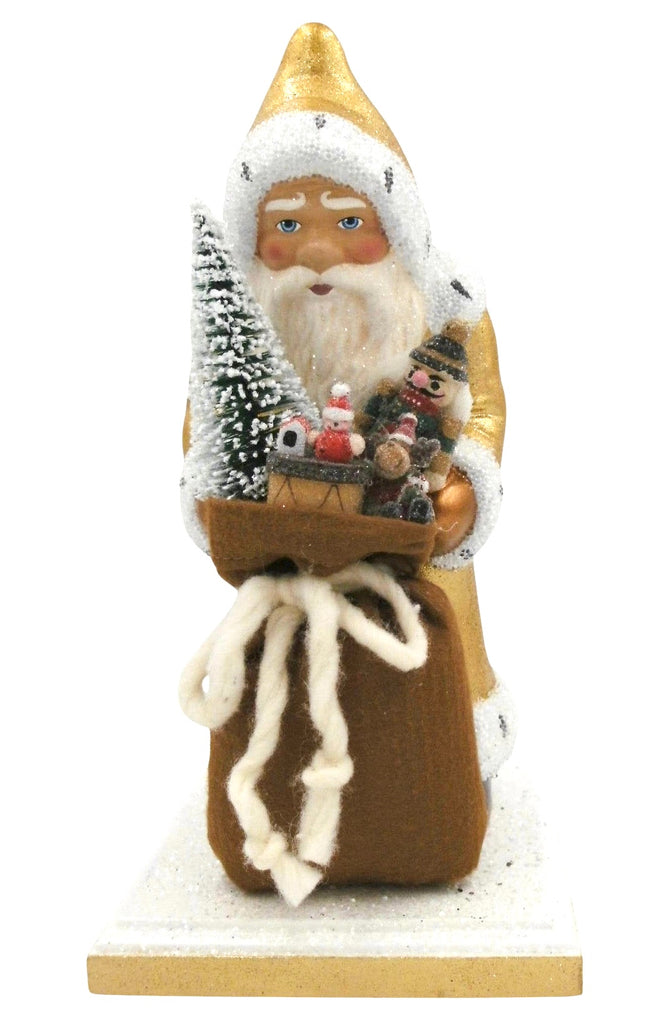 Gold Santa Schaller Figurine