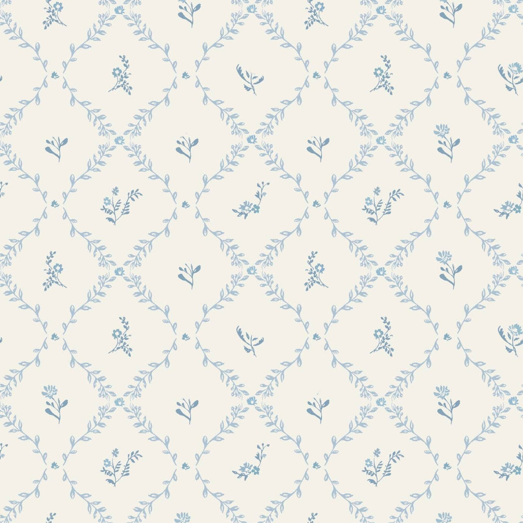 Blue Lattice Muslin Blanket
