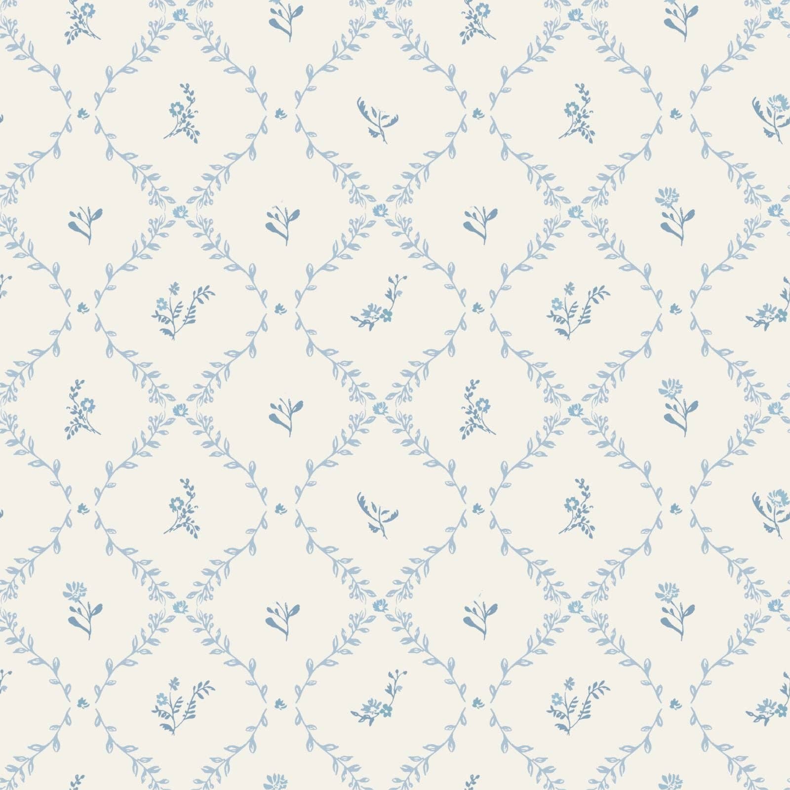 Blue Lattice Muslin Blanket
