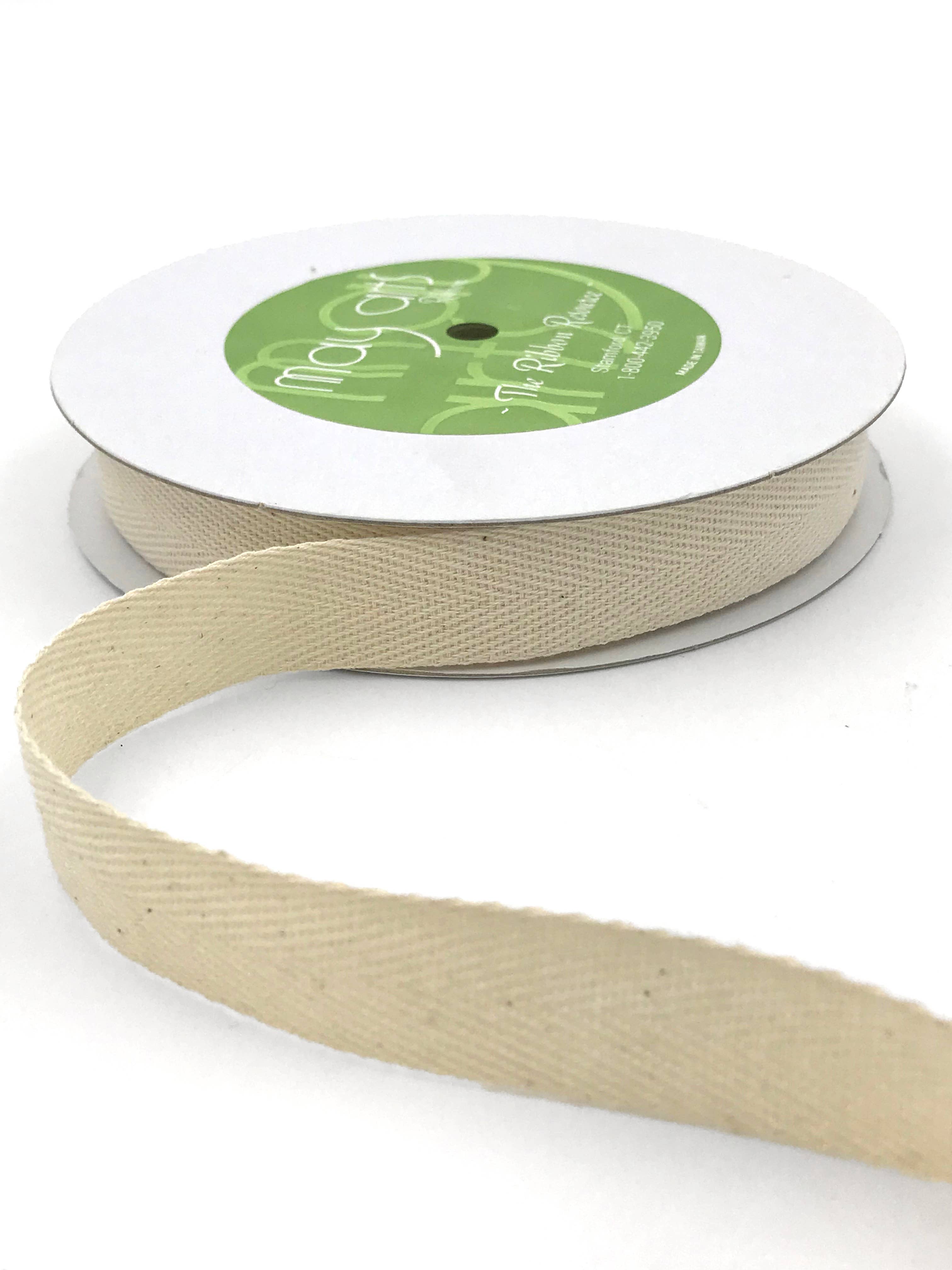 Ivory Twill Ribbon Spool