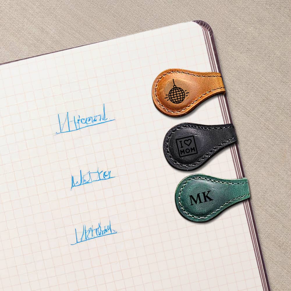 Leather Magnetic Bookmark