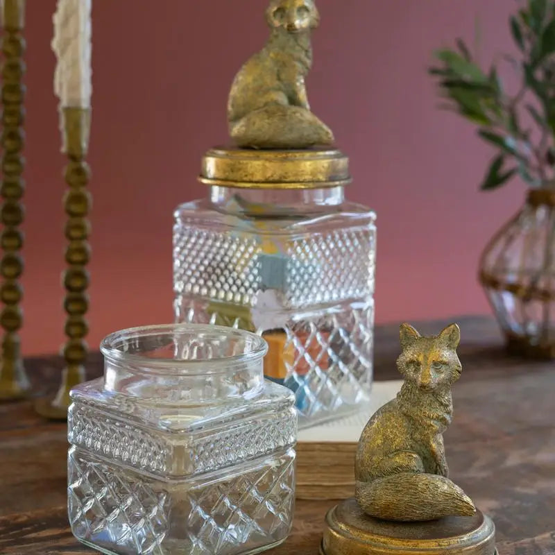 Fox Glass Canister