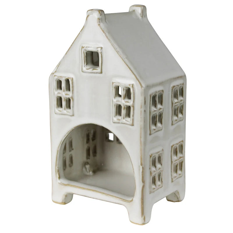 Tall Ceramic Tealight Cottage