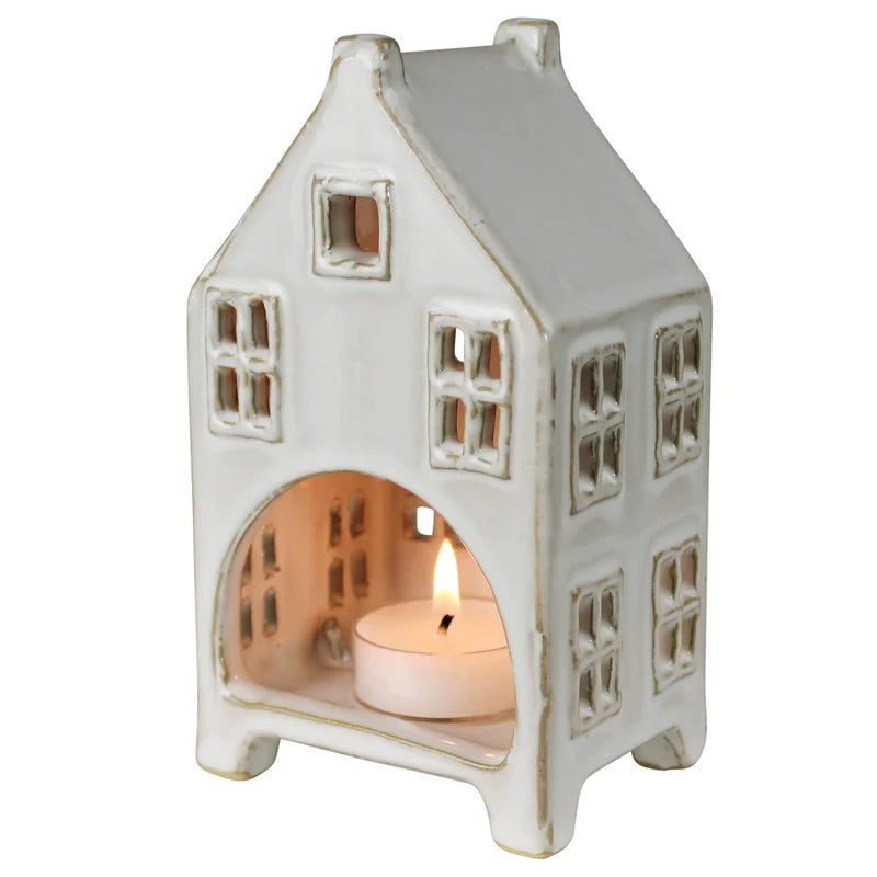 Tall Ceramic Tealight Cottage