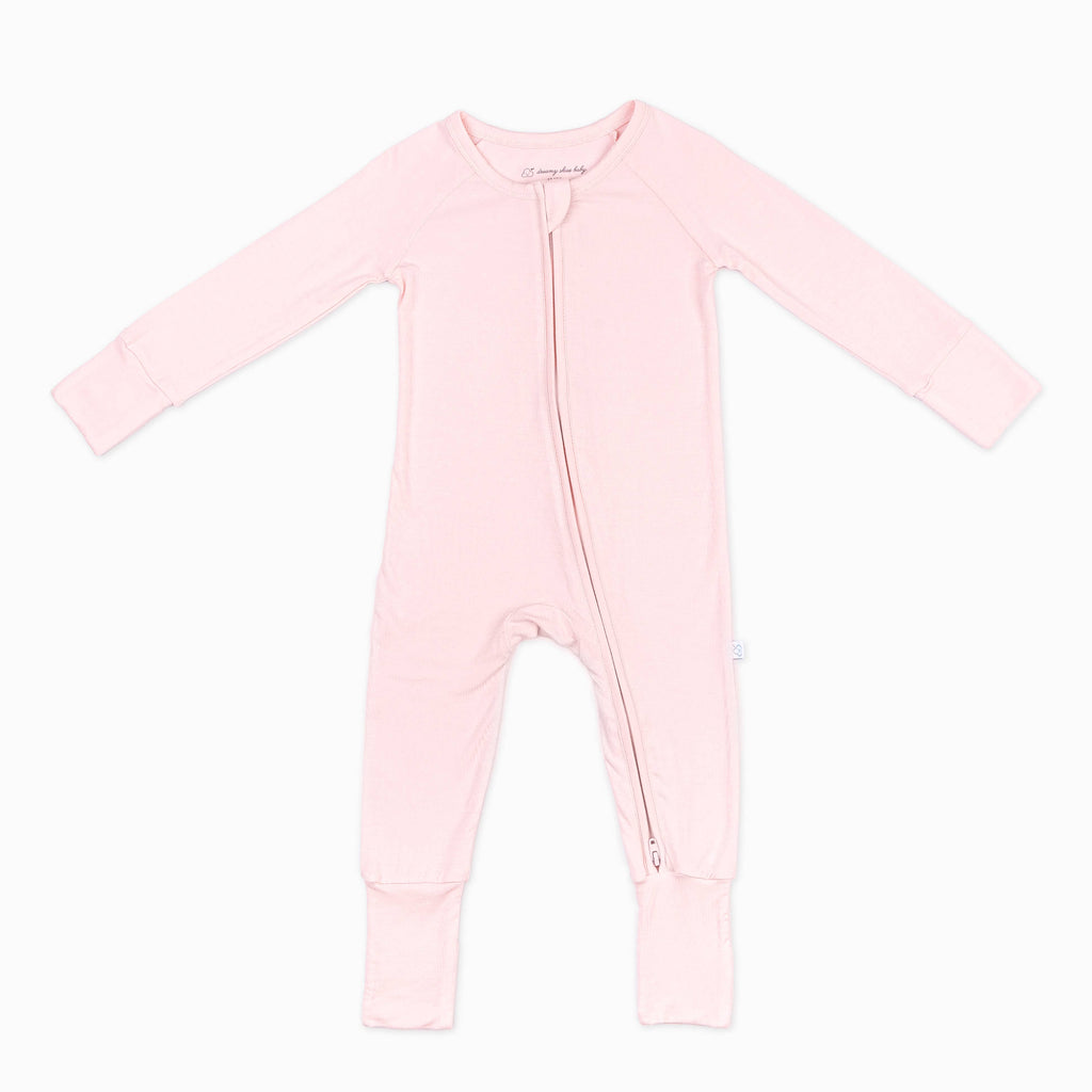 Bamboo Convertible Romper in Pink Sand