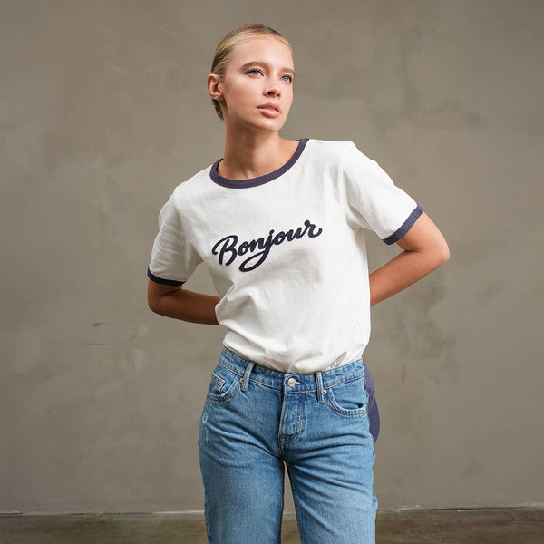Bonjour Contrast Ringer Tee