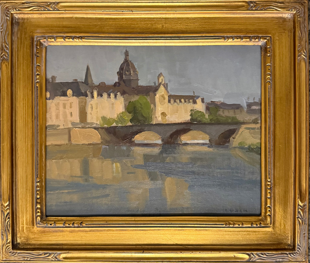 Chateau-Gontier at Sunset