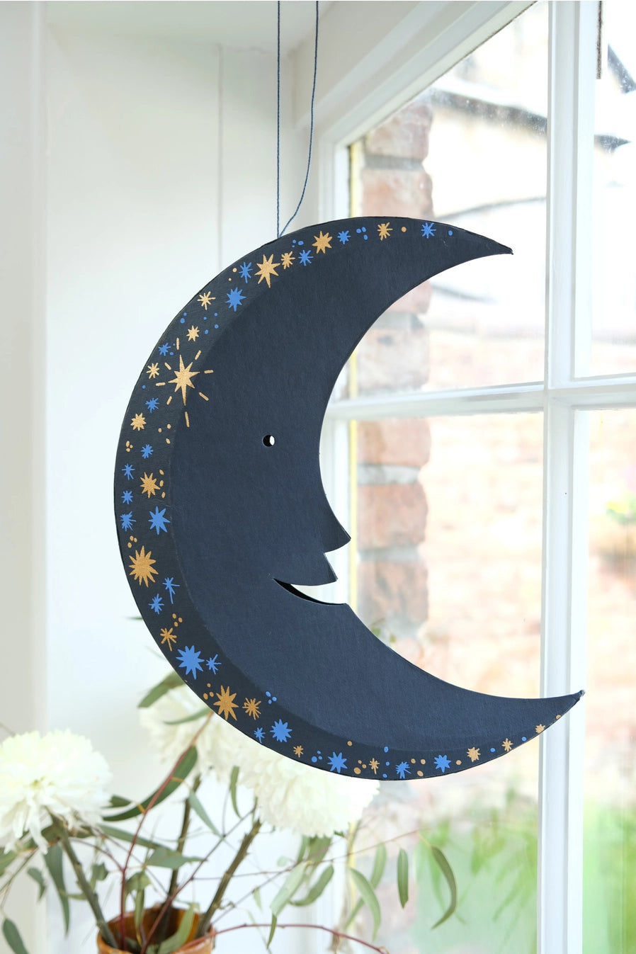 Large Midnight Moon Paper Ornament