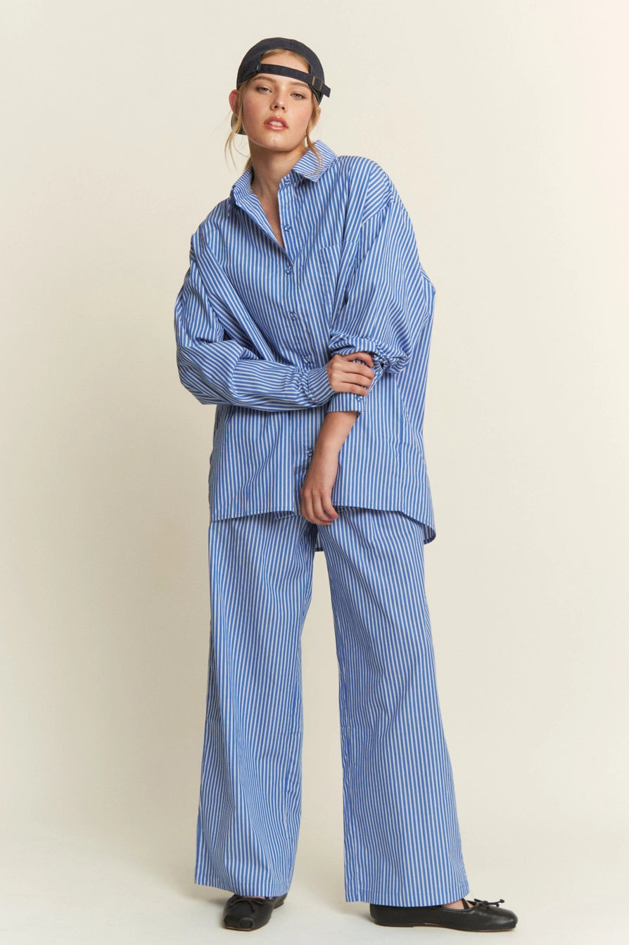 The Ruby Stripe Loungewear Wide Leg Pants