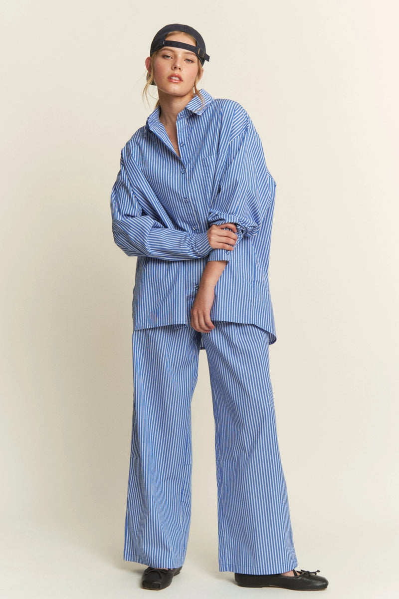 The Ruby Stripe Loungewear Wide Leg Pants