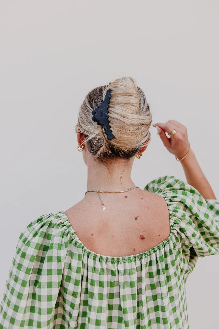 Kaxi Scalloped Midi Hold Everything Claw