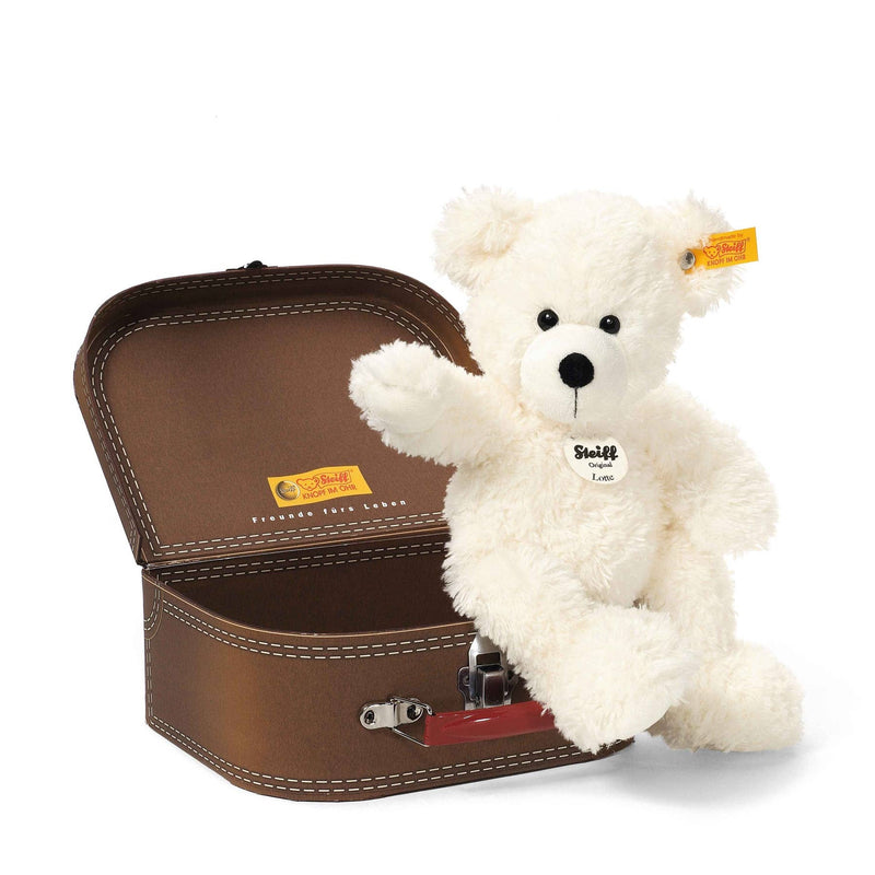 Lotte Teddy Bear Stuffed Plush In Suitcase, 11 Inches