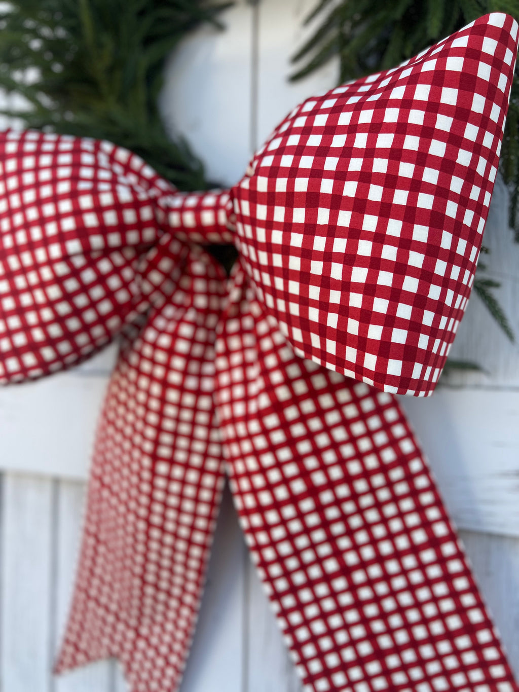 Red Buffalo Check Bow