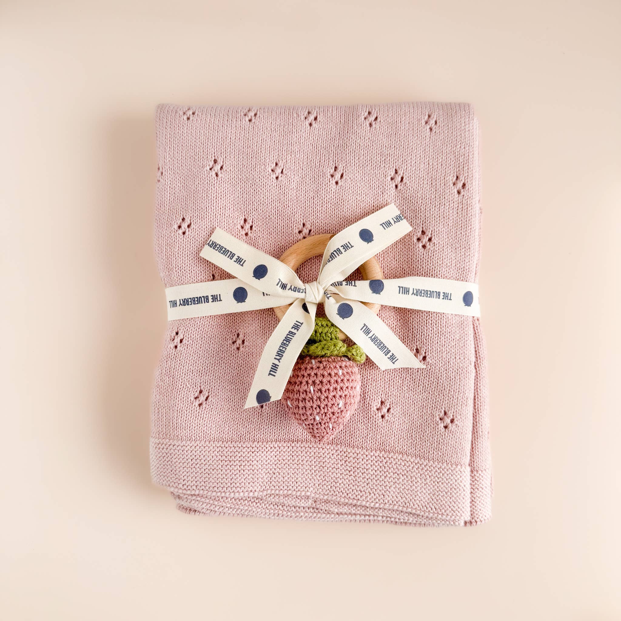Strawberry Pink Teether Rattle