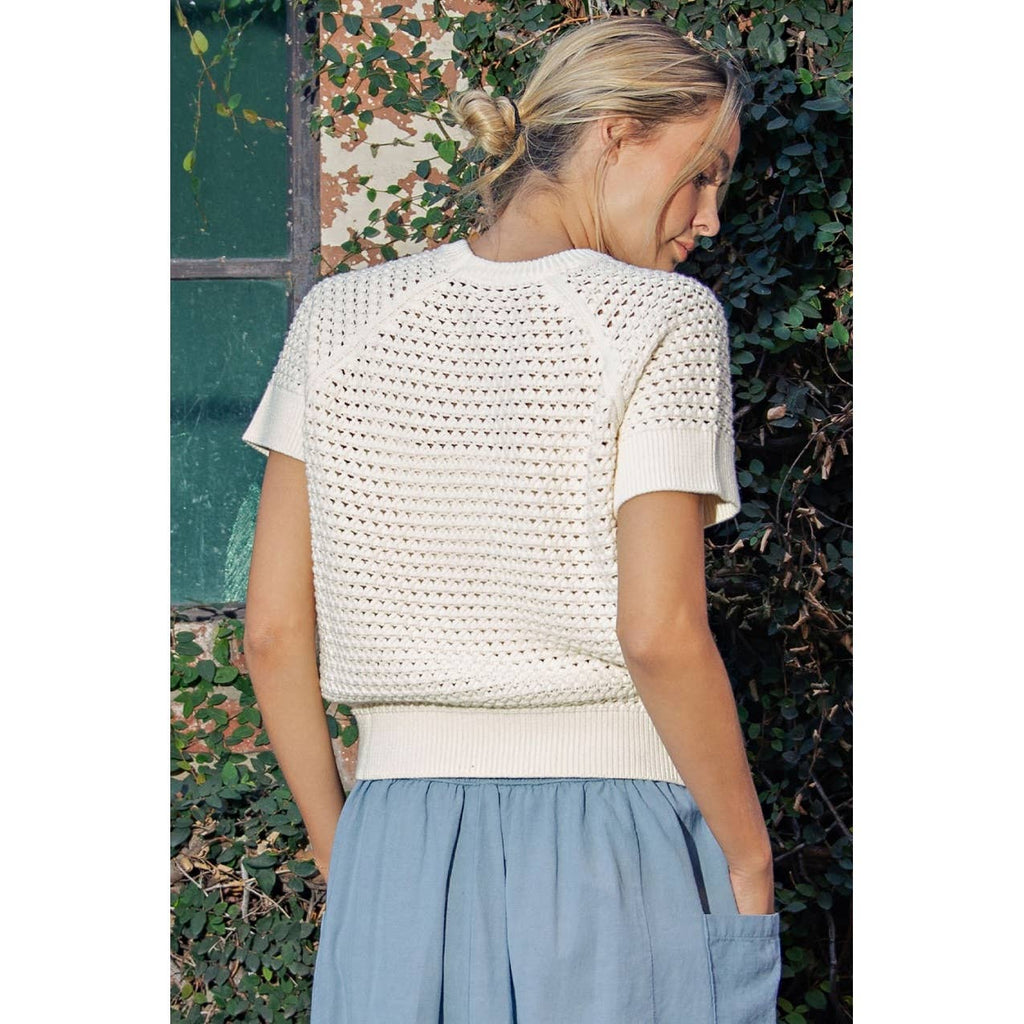 Short Sleeve Knit Top