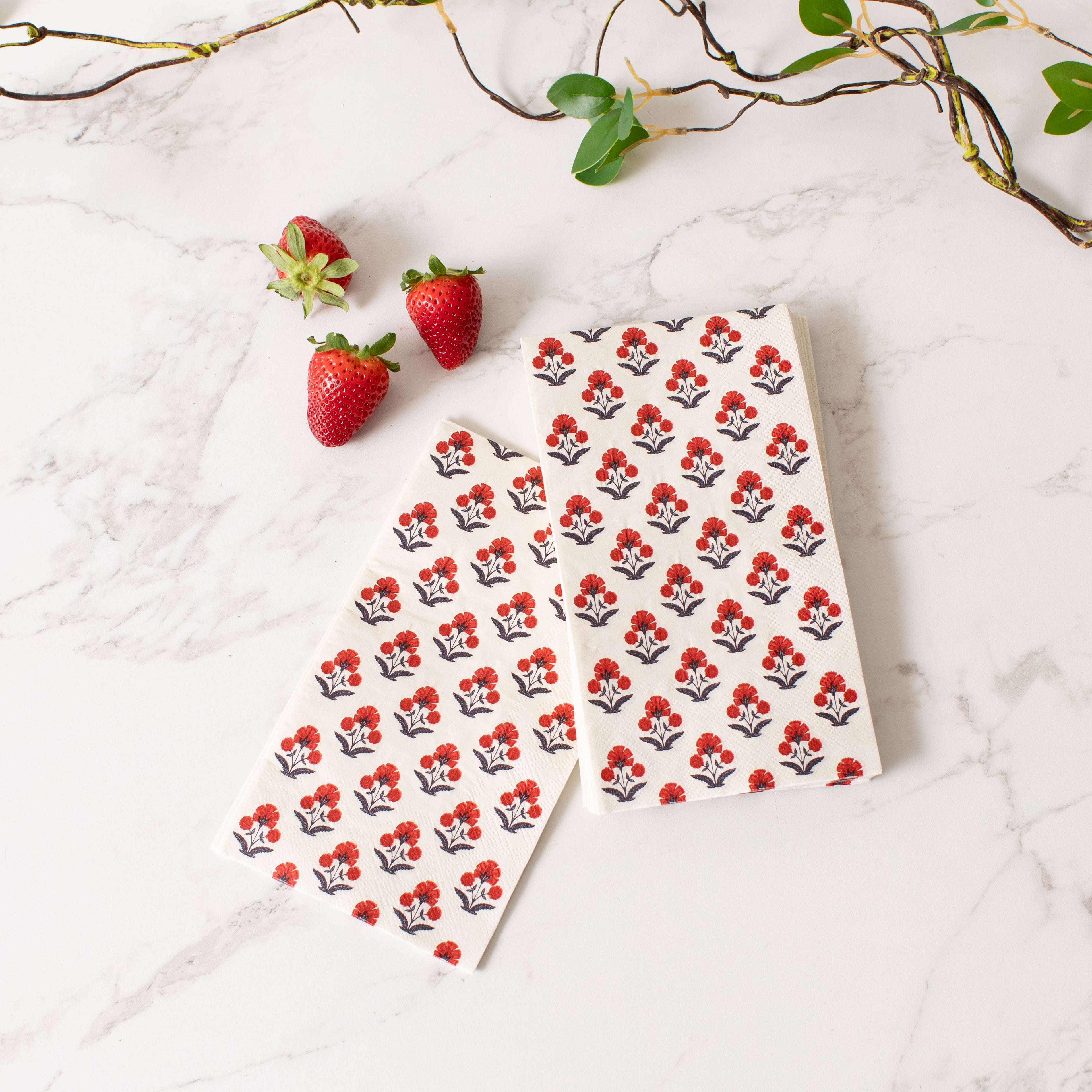 Americana Block Print Paper Guest Towels