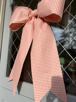 Rose Gingham Bow