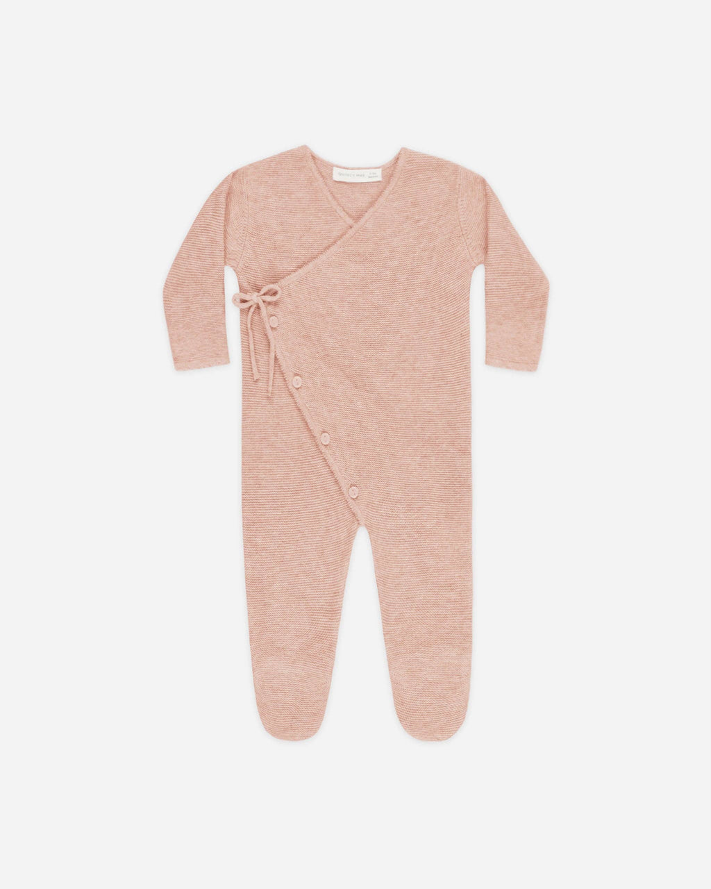Heathered Rose Wrap Knit Footie