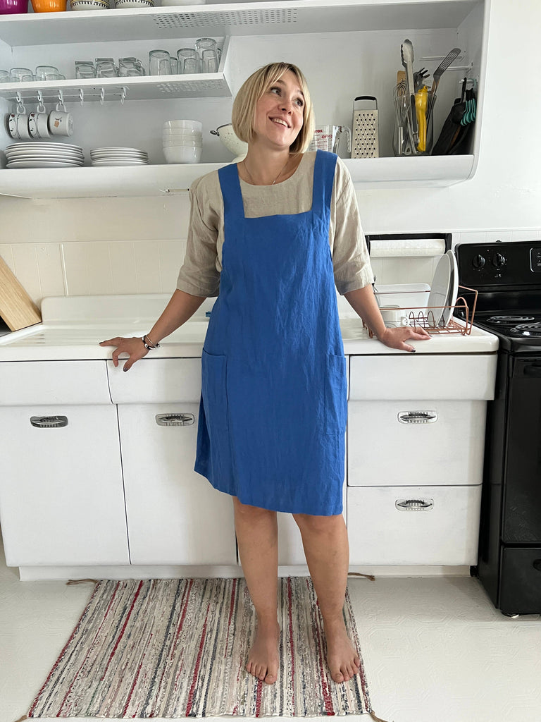 Linen Pinafore (Japanese Apron)