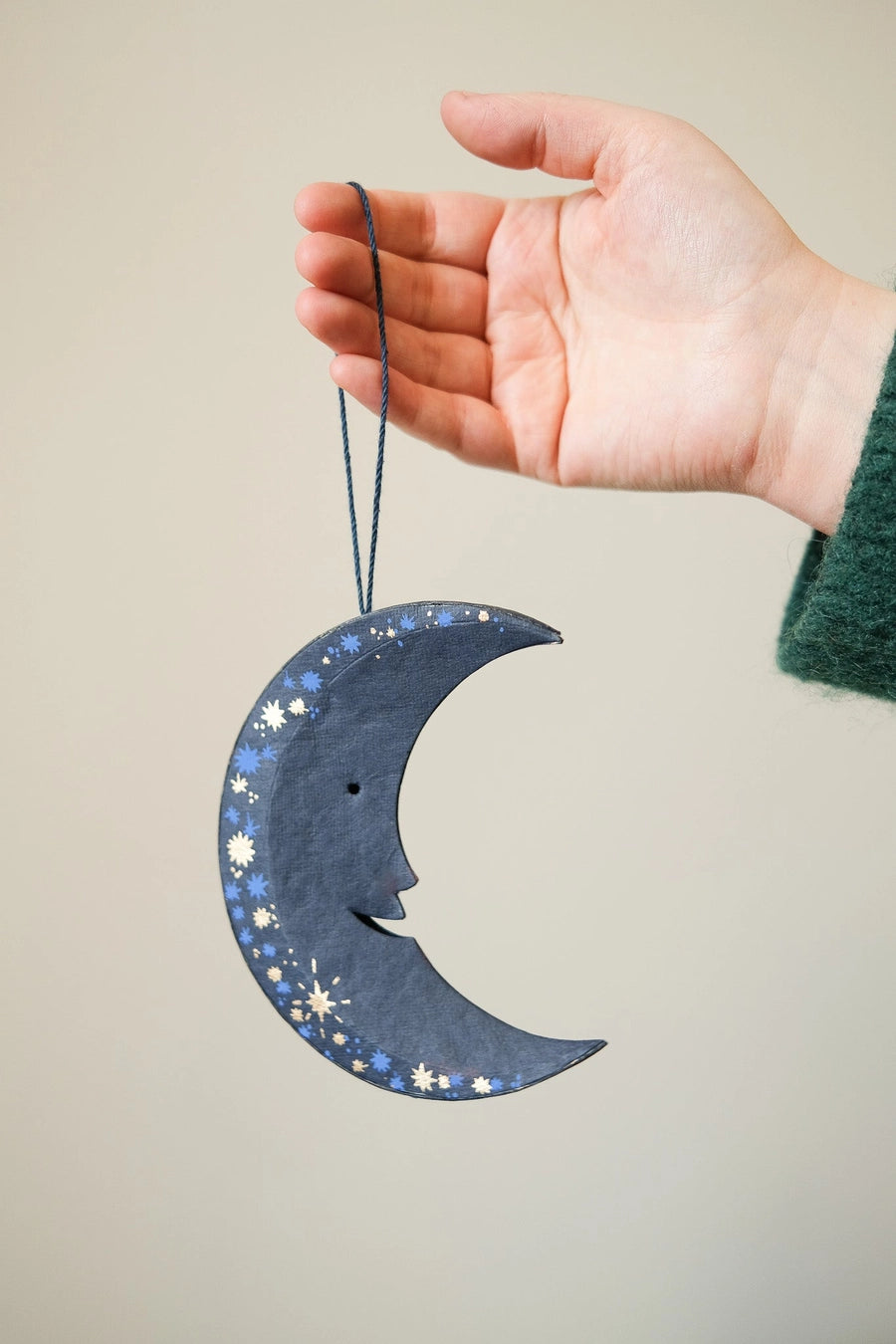 Midnight Man on the Moon Paper Ornament