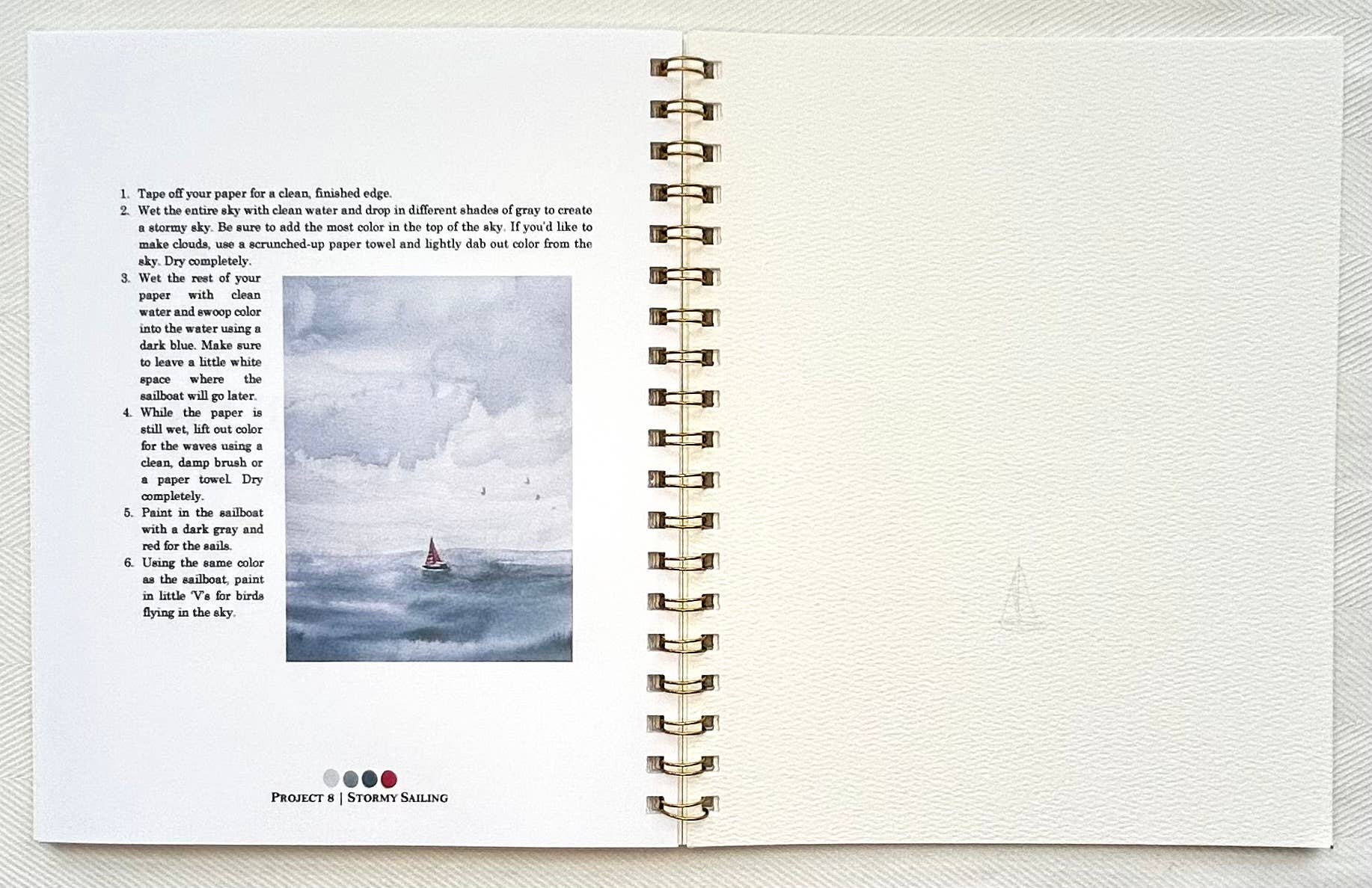 By The Sea Watercolor Workbook